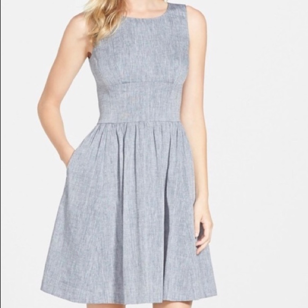 HALOGEN Chambray Effortless Spring Dress